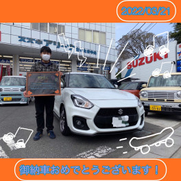 スイフトスポーツのご納車です♪